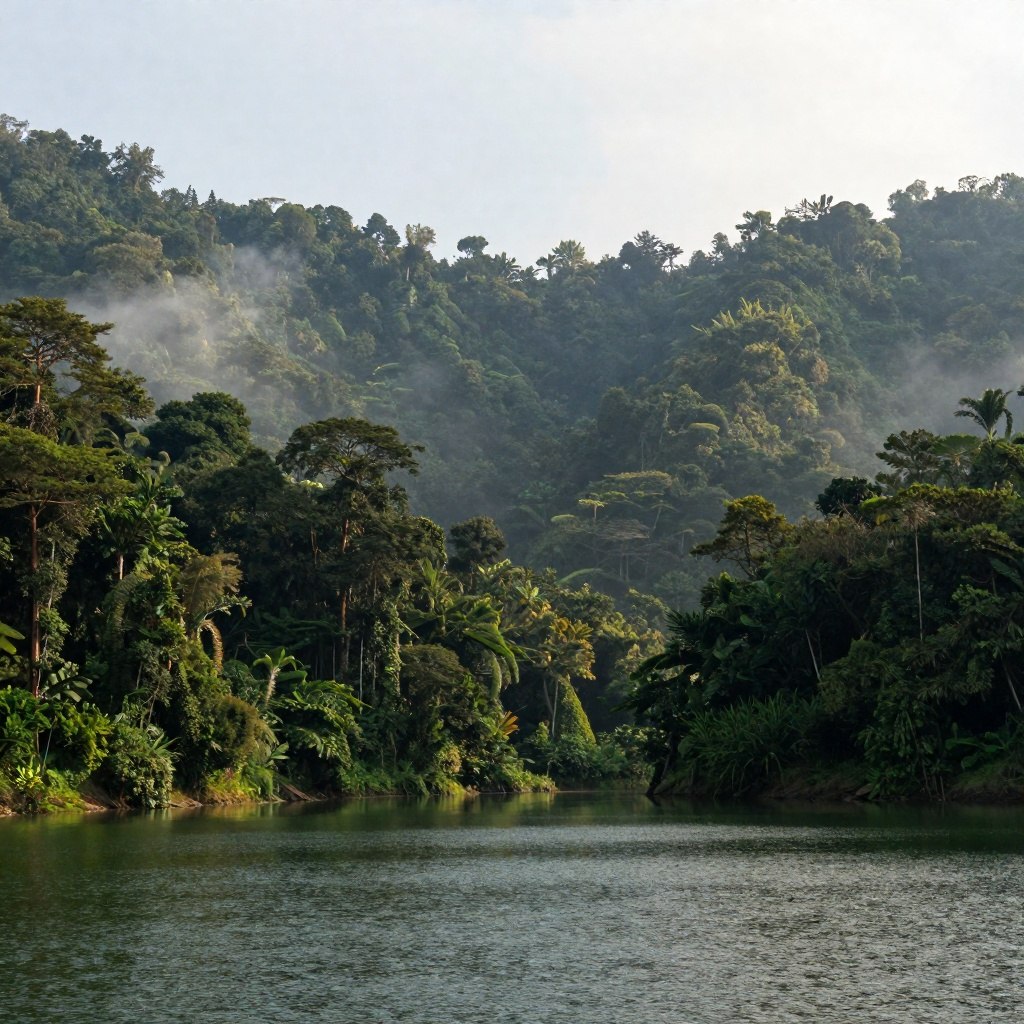 Royal Belum rainforest and Temenggor Lake landscape